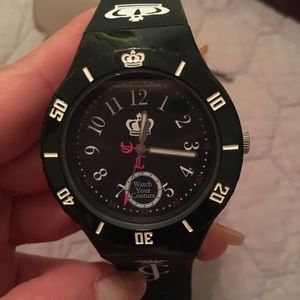 Black Silicone Juicy Couture Watch